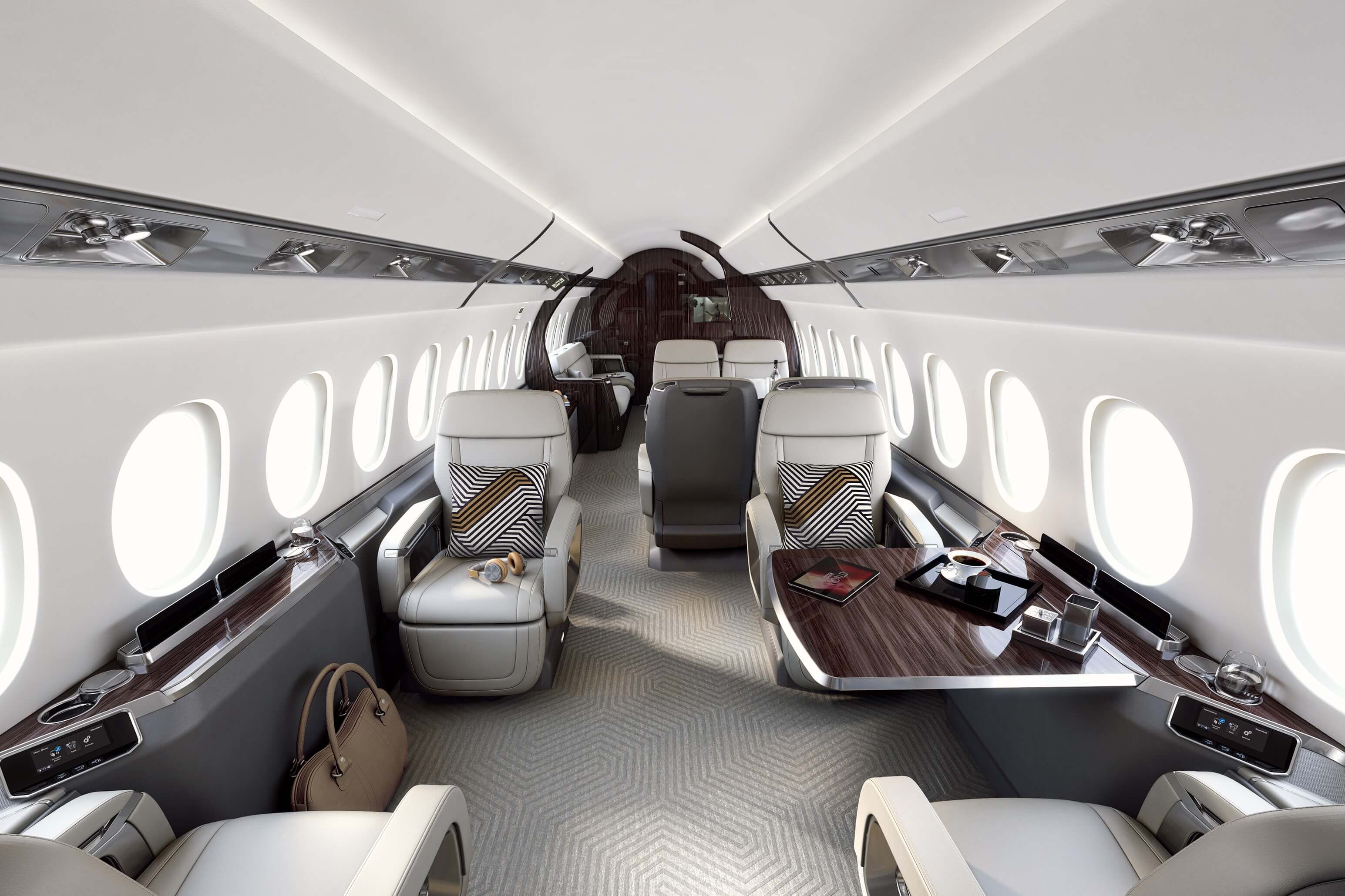 First Falcon 6X cabin