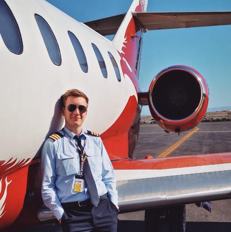 A bizjet first officer Kristupas