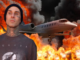 travis barker plane crash