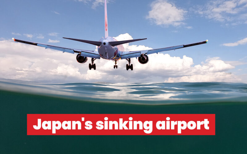 Japan Kansai airport is sinking