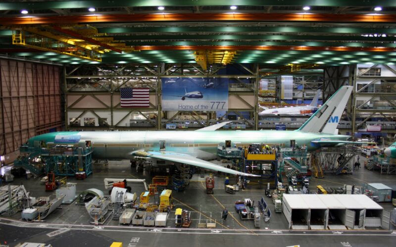 Boeing-777-assembly-in-Everett-Washington