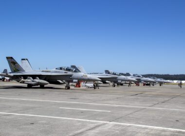 US Navy EA-18G Growlers at Naval Air Station Whidbey Island