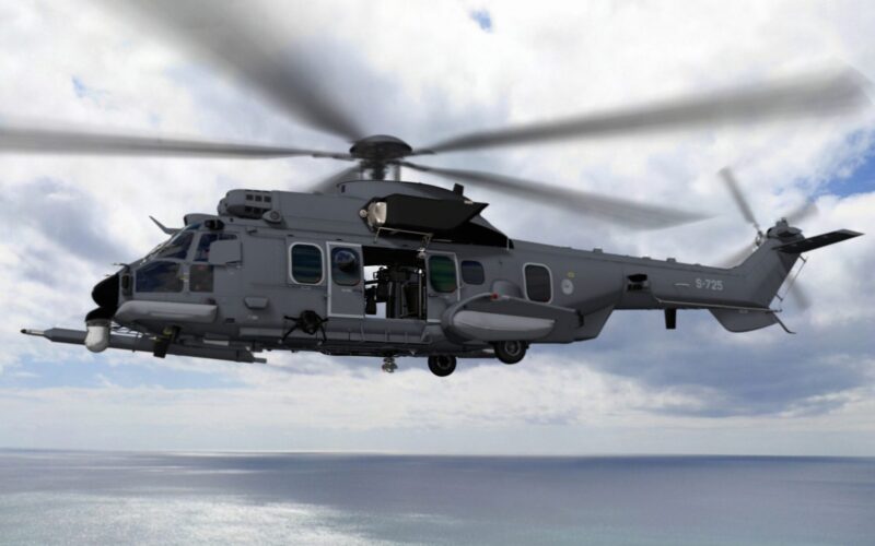 Dutch Airbus H225M helicopter render