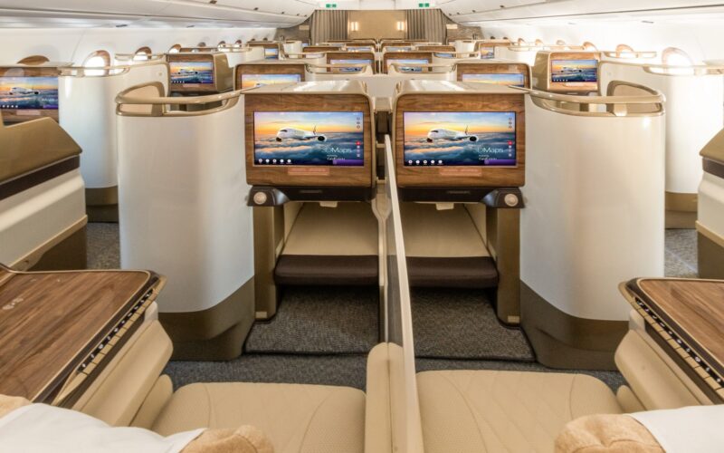 Emirates A350 business class