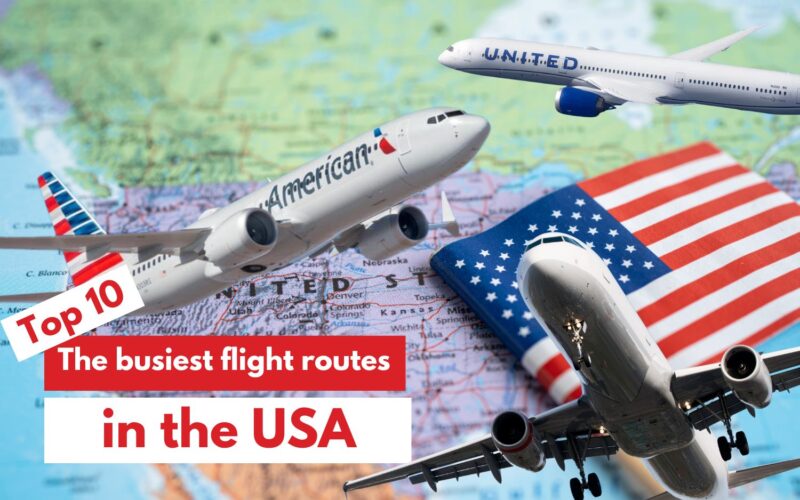 busiest flight routes usa 2024