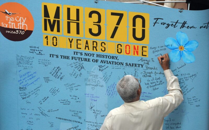 10th anniversary of the missing Malaysia Airlines MH370 flight