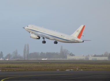 Airbus Advanced Technology Research Aircraft (ATRA) taking off