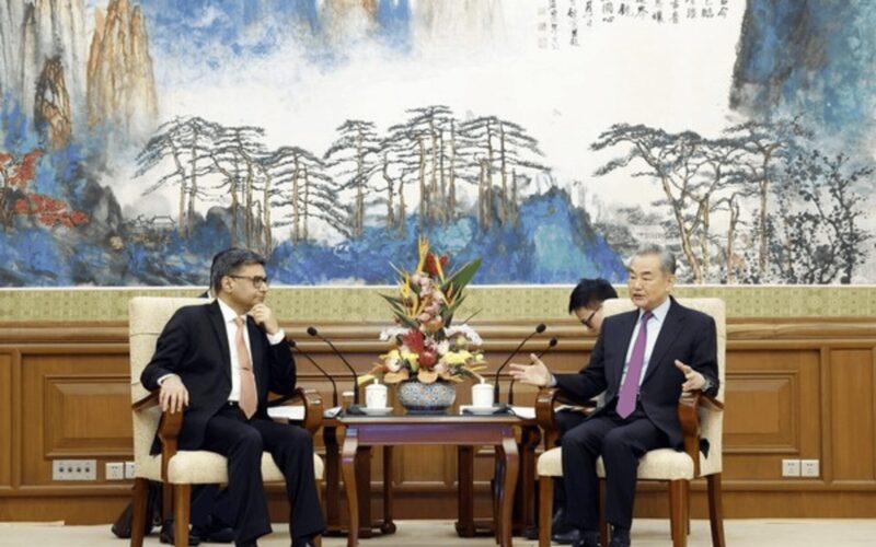 India’s Foreign Secretary, Shri Vikram Misri, talks with China’s Vice Foreign Minister, Sun Weidong