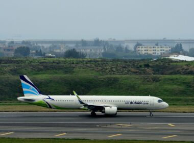 An Air Busan A321 aircraft