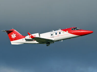 Jet Rescue Learjet 55 air ambulance