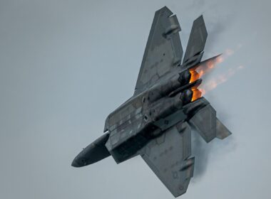 Lockheed Martin F-22 Raptor in flight