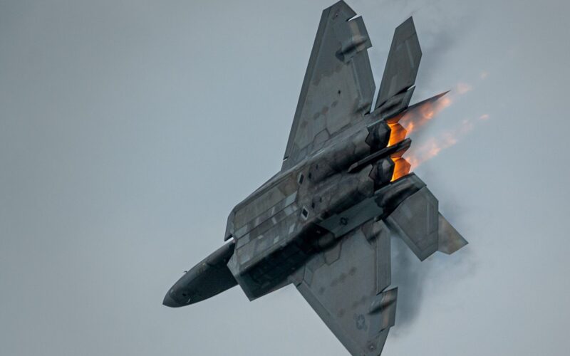 Lockheed Martin F-22 Raptor in flight