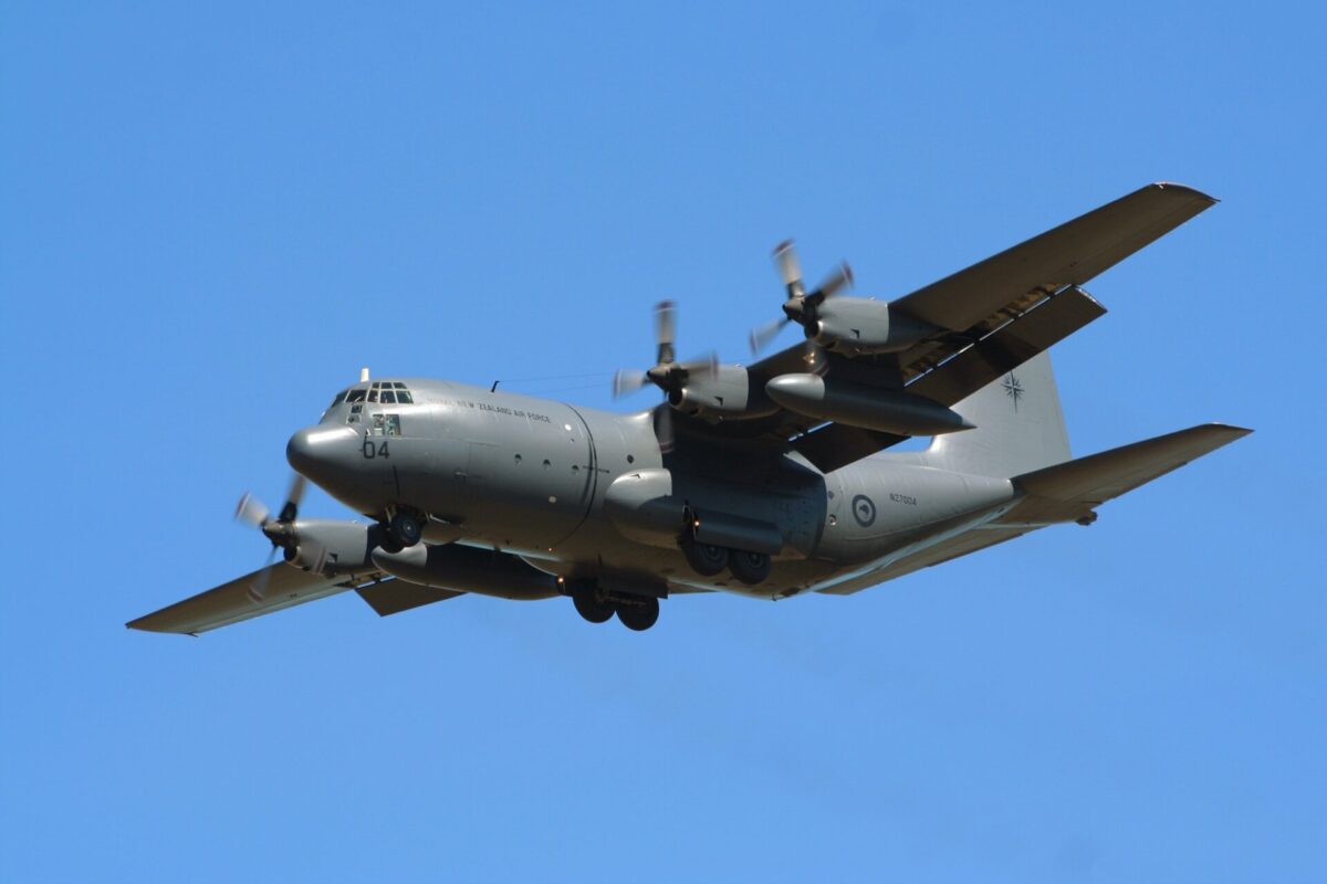 RNZAF C-130H Hercules transport aircraft