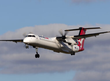 QantasLink Q400 turboprop aircraft