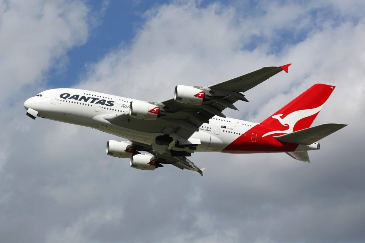 A Qantas Airways Airbus A380