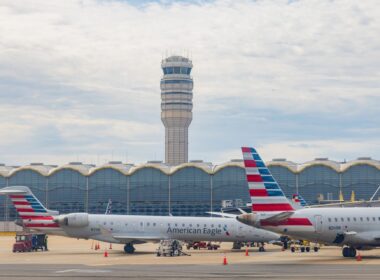 The terminal of DCA Airport