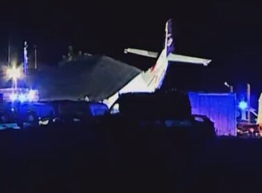 A Cessna 208 Caravan crashed into a hangar at Chrcynno Airfield (ICAO: EPNC), Poland, killing five