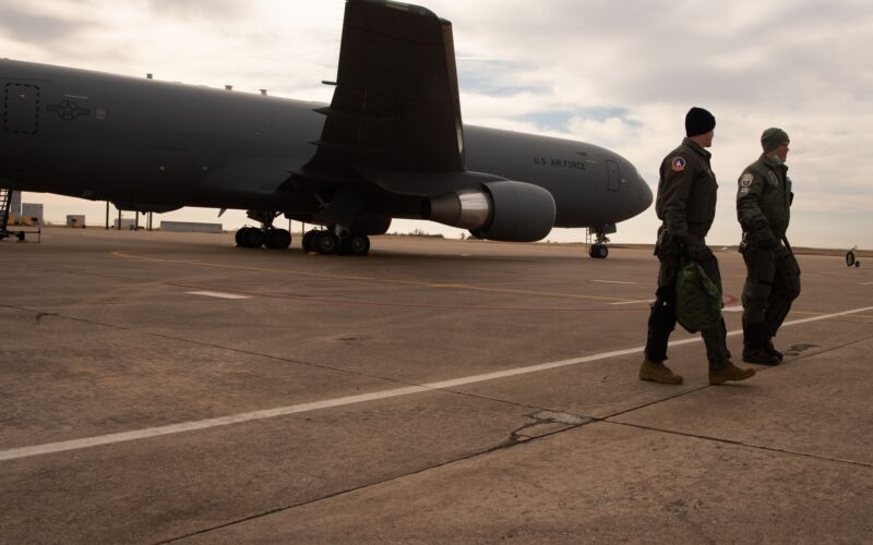 A KC-46 Pegasus tanker aircraft