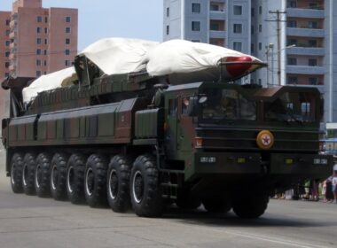 A North Korean ballistic missile