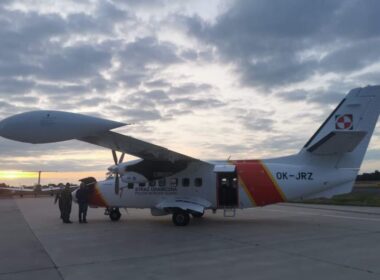 A Polish police L-410 aircraft