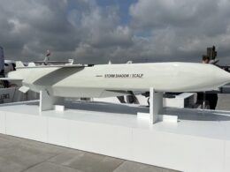 A SCALP Storm Shadow cruise missile at the Paris Air Show 2023