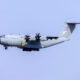 A Turkish Airbus A400M transport aircraft