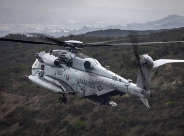 A U.S. Marine Corps CH-53E Super Stallion