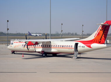 Delhi,,India,-,9,Apr,2017,:air,India,Plane,Parked