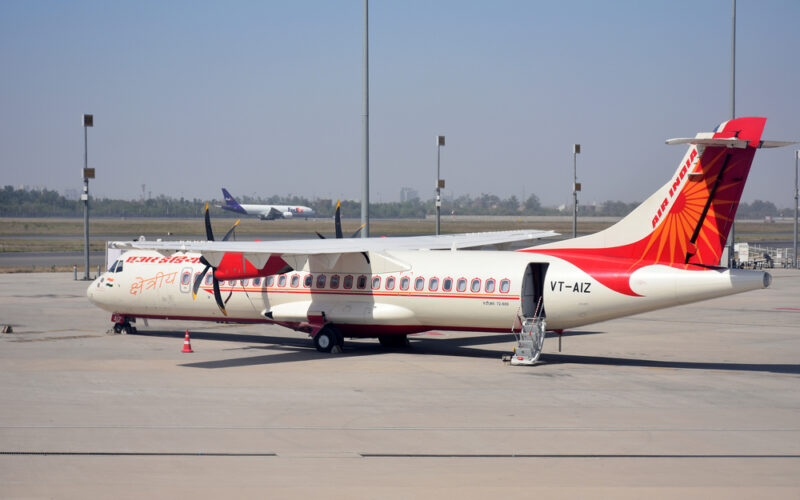 Delhi,,India,-,9,Apr,2017,:air,India,Plane,Parked