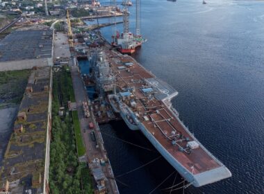 Admiral Kuznetsov docked