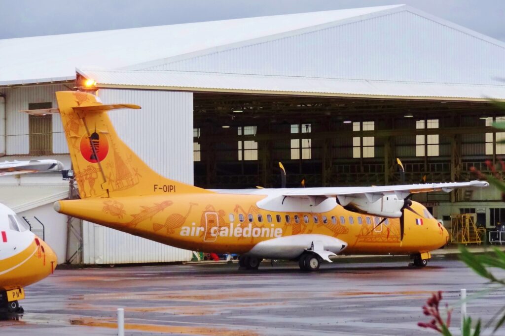 ir Caledonia aircraft at Noumea Airport