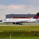 Air Canada A320 200 Landing at Montreals international Airport