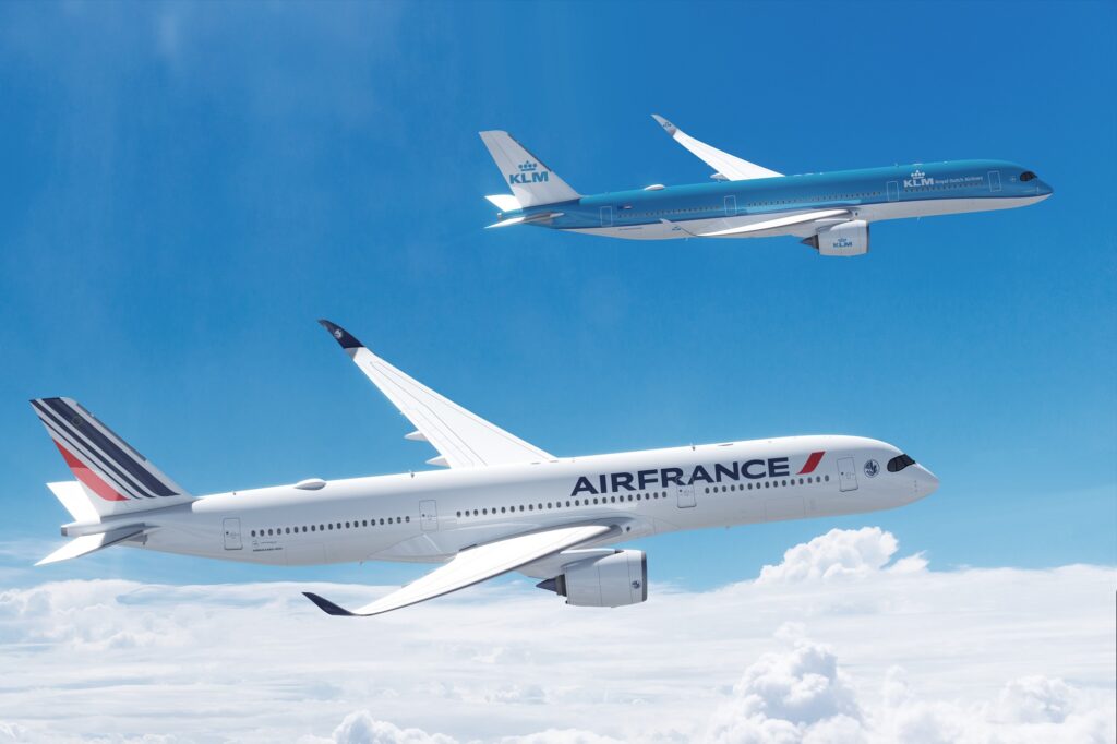 Air France KLM A350 wide-body aircraft