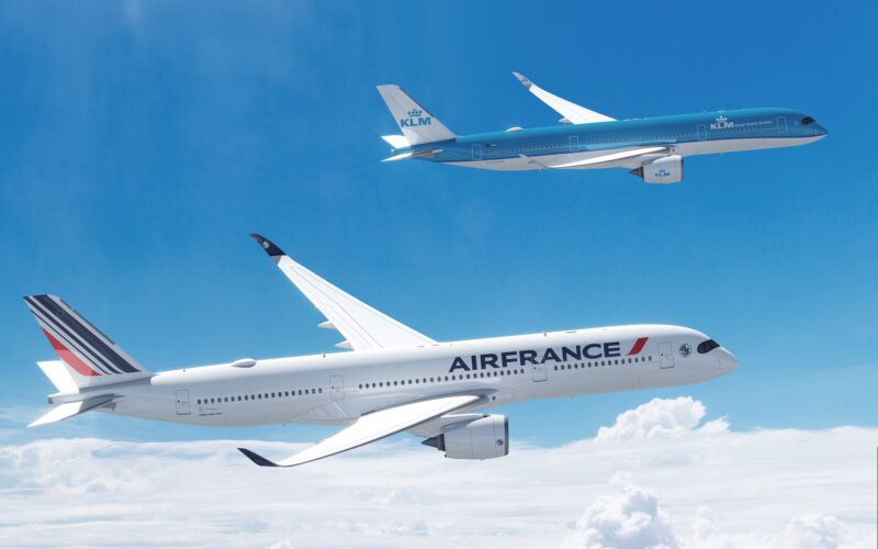 Air France KLM A350 wide-body aircraft