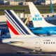 Air France-KLM aircraft parked next to each other