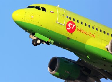 S7 Airlines Airbus A319 jet