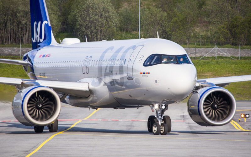 Airbus A320 aircraft of SAS Scandinavian Airlines