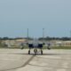 An F-15 Eagle fighter at Andersen Air Force Base, Guam