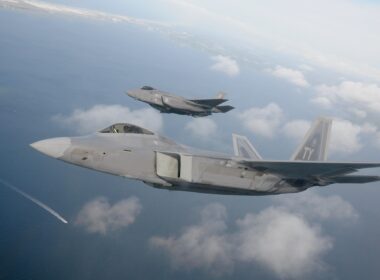 F-22, F-35 fly over Emerald Coast