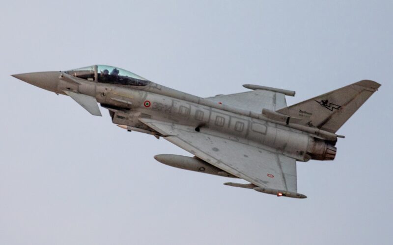 An Italian Air Force Eurofighter Typhoon