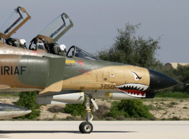 An RIAF F-4E Phantom fighter jet