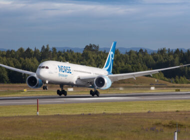 Boeing 787 Dreamliner of norwegian airline Norse Fly