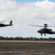 Boeing AH-64E Apache Guardian attack helicopters