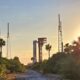 Boeing Starliner rocket on the launch pad