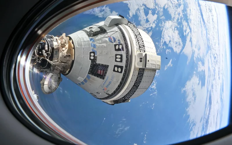 Boeing’s Starliner spacecraft docked at the International Space Station