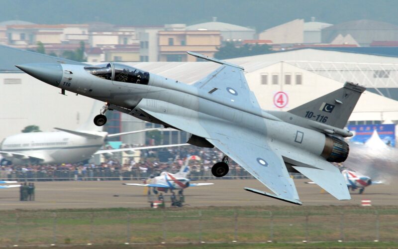 Chinese Pakistani CAC PAC JF 17 taking off