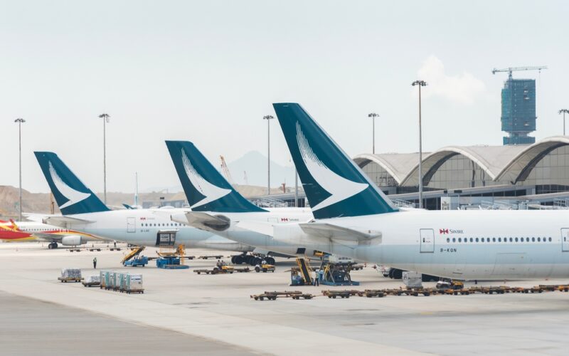 Hong,Kong,,May,27,,2023,,Cathay,Pacific,Airline,Airplane,Grounded