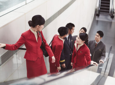 Cathay Pacific flight attendants