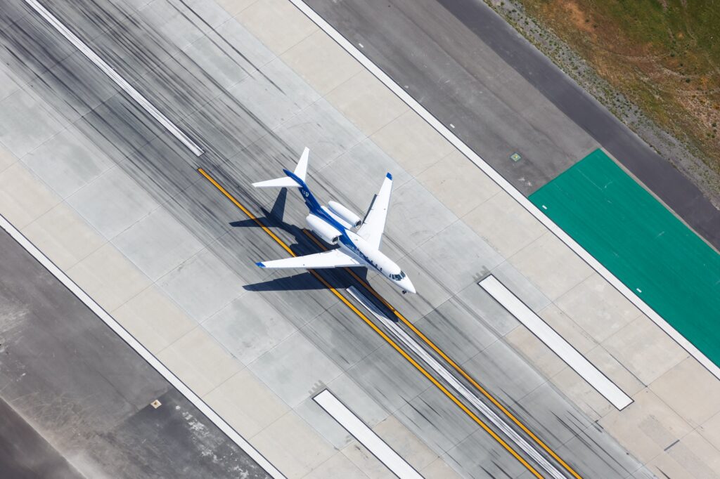 Cessna 750 Citation X airplane at Los Angeles airport