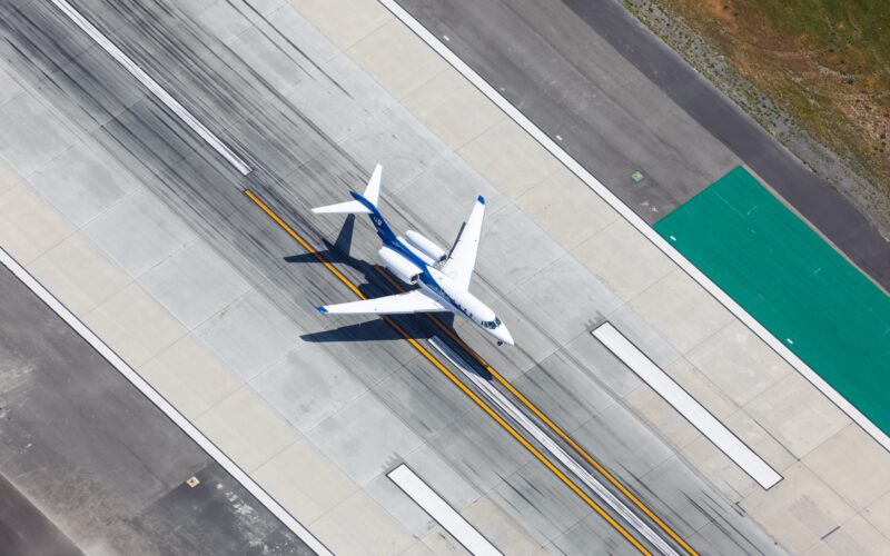 Cessna 750 Citation X airplane at Los Angeles airport